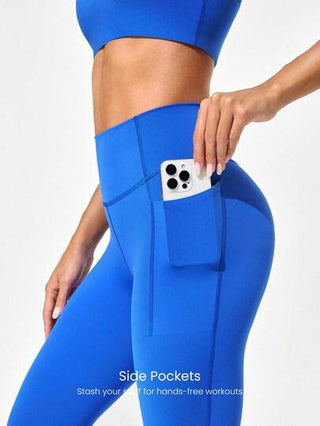 GLOWMODE سروال رياضي مرتفع الخصر مزود بتقنية Powersculpt™-Air Sculpt Flex لامتصاص العرق وإحساس بالبرودة، رافع للأرداف، مناسب للتمارين الرياضية الشاقة والجري