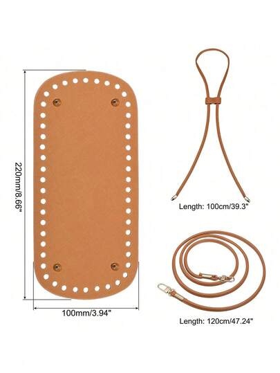 طقم صنع المحفظة DIY - يشمل قاع الحقيبة المثقوبة مسبقًا ، طقم صنع المحفظة DIY مع سلسلة ، قاع حقيبة الدلو من جلد البولي يوريثان والحزام الكتفي ، طقم صنع المحفظة DIY مع حزام كتف قابل للفصل وسلسلة ، مناسب لصنع حقيبة اليد الكروشيه ، طقم صنع حقيبة من جلد مقلد ،
