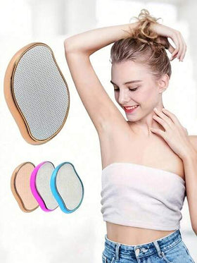 جهاز إزالة الشعر البلوري القابل لإعادة الاستخدام، للجنسين، أداة تقشير وإزالة شعر خالية من الألم، إبيلاتور بلوري خالي من الألم للنساء، مزيل شعر زجاجي، مناسب لجميع الفصول، تقشير لطيف، جهاز إزالة شعر محمول وخفيف، مصمم للنساء اللواتي يهتممن بالبشرة الحساسة