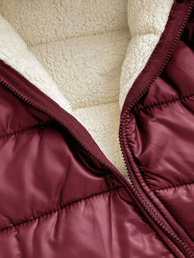 جمبسوت رضيع ولد/بنت صغيرة جميلة مبطنة حرارية مزودة بقبعة، مناسبة للخريف/الشتاء والأنشطة الخارجية، التزلج
