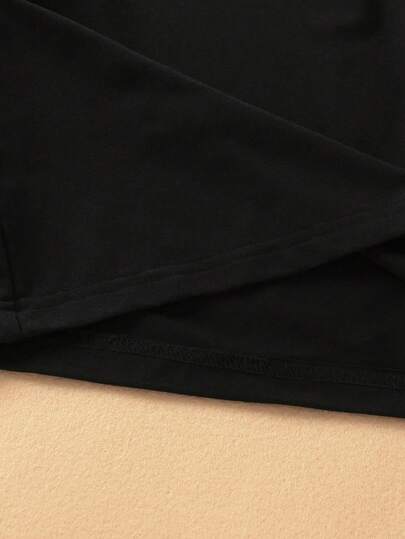 SHEIN 3 قطعة/مجموعة تيشيرتات كاجوال طويلة الأكمام للبنات الصغيرات بطباعة شعارات وصور وحيد القرن، موديلات أساسية مناسبة للخريف والشتاء، تيشيرتات وبلوزات بنمط وحيد القرن للبنات الأطفال
