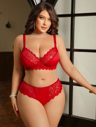 SHEIN مجموعة سلاسل الدانتيل والحمالة ذات الحجم الكبير، رفع