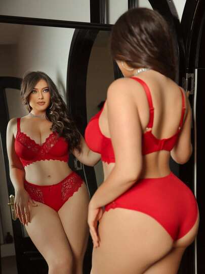 SHEIN مجموعة سلاسل الدانتيل والحمالة ذات الحجم الكبير، رفع