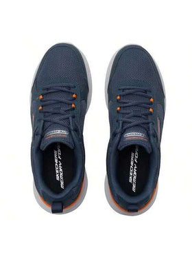 Skechers أحذية رياضية كاجوال للرجال FLECTION 3.0 ذات ربطات، أحذية جري ماصة للصدمات للجري والسفر والاستخدام اليومي الخارجي