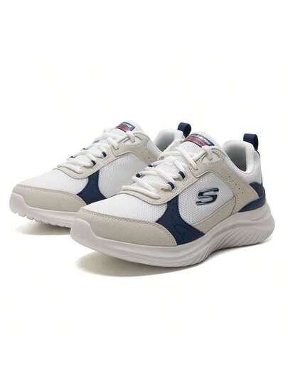 Skechers أحذية رياضية كاجوال للرجال FLECTION 3.0 ذات ربطات، أحذية جري ماصة للصدمات للجري والسفر والاستخدام اليومي الخارجي الكاجوال