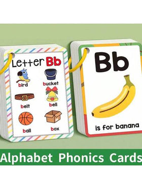 26 بطاقة فلاش للحروف الأبجدية الإنجليزية، تعليم مبكر للأطفال، تعلم الألوان والحيوانات والحروف، بطاقات إنارة معرفية