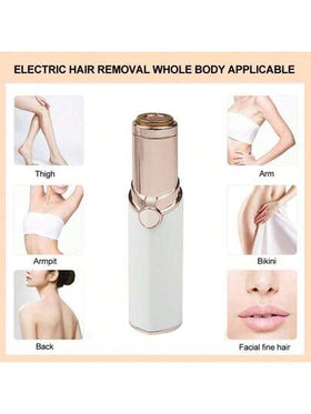 ماكينة حلاقة كهربائية للنساء، مصممة لإزالة الشعر من الوجه، تعمل بالكهرباء (بدون بطاريات AA)، حلاقة سلسة وخالية من الألم، مناسبة للشفاه العليا والذقن وخط البكيني والفك، لون بيج فاتح ناعم وحساس، مدمجة وسهلة الحمل، مناسبة للاستخدام المنزلي وفي أي مكان وزم...