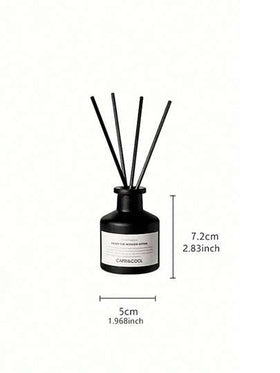 1 طقم (1 زجاجة زيت عطري + 4 قطع عصي موزع) موزع عطر منزلي بدون لهب لرائحة دائمة، مناسب لغرفة النوم والحمام وغرفة المعيشة وغيرها