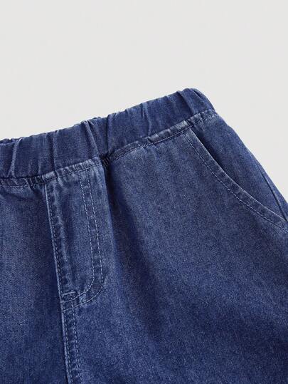 SHEIN بلوزة كاجوال بأكمام طويلة منتفخة وياقة على شكل حرف V، وجاكيت جينز وبنطلون جينز واسع الساق، طقم قطعتين كاجوال بطراز كولومبي، ملابس مريحة وعملية وقابلة للتنوع، قماش ناعم، ملابس خريفية وشتوية للفتيات للعودة إلى المدرسة والحفلات، ملابس الشارع