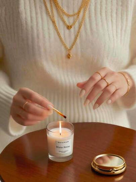 كوب شمعة معطرة من الزجاج الأبيض، شمعة معطرة، شمعة يدوية الصنع، شمع الصويا، نكهة الفانيليا/الخزامى، هدية للأصدقاء، هدية زفاف، عشاء رومانسي، إنشاء جو مريح، ديكور المنزل