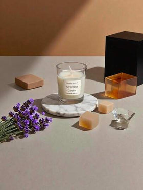 كوب شمعة معطرة من الزجاج الأبيض، شمعة معطرة، شمعة يدوية الصنع، شمع الصويا، نكهة الفانيليا/الخزامى، هدية للأصدقاء، هدية زفاف، عشاء رومانسي، إنشاء جو مريح، ديكور المنزل