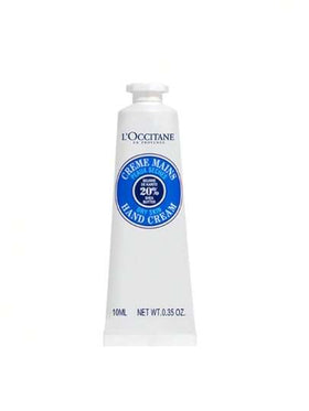 L'Occitane كريم اليد ببشور السها | 10 مل حجم صغير، 20% ببشور السها العضوية، تغذية عميقة لجلود اليد الجافة، مناسب للسفر