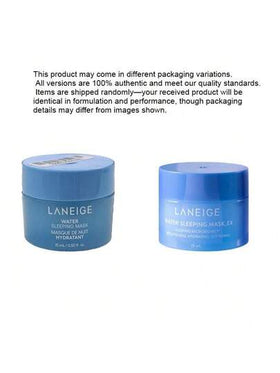 Laneige قناع نوم مائي 15 مل - ترطيب طوال الليل، صيغة بدون شطف، إصلاح حاجز البشرة، ترطيب شديد، إصلاح ليلي، تهدئة ومريح، برطمان صغير، حجم السفر - 15 مل/0.5 أونصة