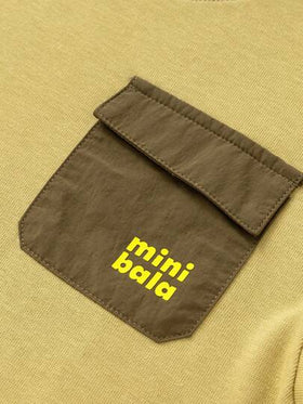 mini bala ملابس علوية قطني طويل الأكمام بطبقتين للأولاد، ناعم وقابل للتنفس، قمصان كاجوال أنيقة