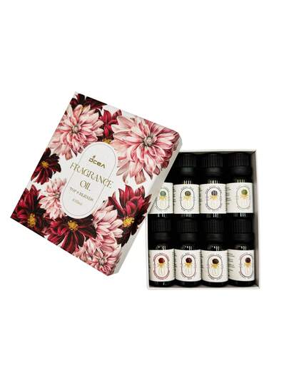 مجموعة هدية زيت عطري رومانسي 8 قطع، موزع العطر، شمعة معطرة، موقد عطري، حجر عطري، مرطب، موزع للسيارة، لوازم الاحتفالات، زيت عطري للمنزل للأزواج (ذكور وإناث)