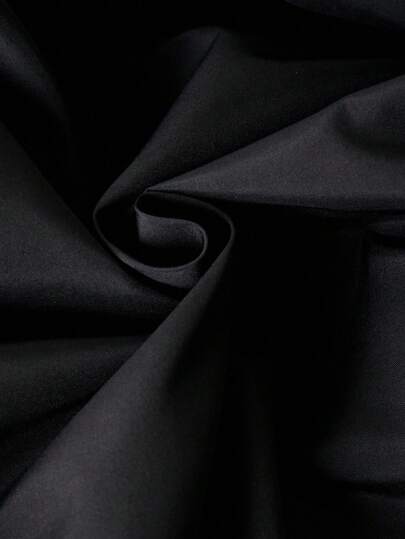 SHEIN جاكيت كاجوال متعدد الاستخدامات للبنات، أسود مع حبل أبيض للزينة، أساور مطاطية، أزرار معدنية فضية، مناسب للمدرسة والتنقل والخروجات والرياضة، يمكن ارتداؤه مع بلوزات طويلة الأكمام وبنطلونات