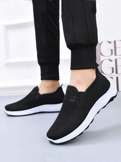 أحذية رياضية كاجوال سهلة الارتداء للرجال، أحذية مريحة ذات نعل ناعم مناسبة للآباء متوسطي العمر والمسنين، مناسبة للقيادة والمشي