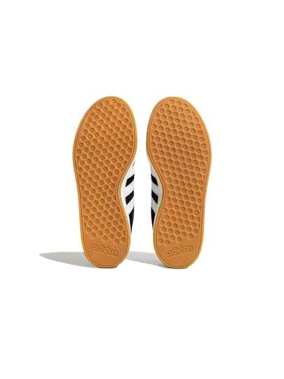 Adidas حذاء رياضي أديداس جراند كورت بيس 00s مريح ذو نعل رفيع ومتين، مناسب للجنسين، باللونين الأسود والأبيض