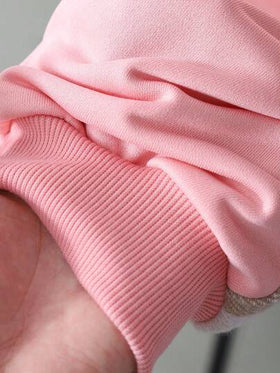 SHEIN مجموعة بقطعتين لفتيات المراهقات، جاكيت قميص مقلم مزودة بقلنسوة وبنطال مقلم مربوط بحبل للخصر، كاجوال وأنيق للارتداء اليومي، مناسب لبداية الخريف