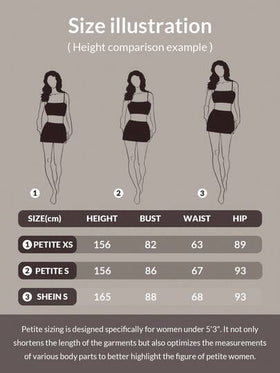 SHEIN PETITE بنطلون جينز بجيب أمامي بسيط للنساء، للارتداء اليومي العادي