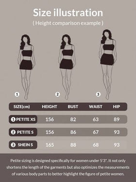 SHEIN PETITE طقم ملابس علوية كاجوال مخططة أحادية الصدر وبنطال واسع الساق موضة قطعتين للنساء، للارتداء اليومي