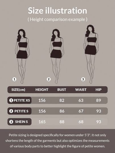 SHEIN PETITE طقم ملابس علوية كاجوال مخططة أحادية الصدر وبنطال واسع الساق موضة قطعتين للنساء، للارتداء اليومي