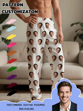 1 قطعة بنطلون بيجامة قابل للتخصيص للرجال. يمكنك إضافة صورتك المفضلة لإنشاء تصميم فريد. هذا البنطلون المريح واللين مناسب للارتداء المنزلي، والخروجات اليومية، والرياضة أو المناسبات الأخرى. سواء كهدية للعائلة أو الأصدقاء، فهو خيار رائع.