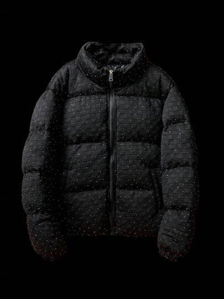 Manfinity EMRG معطف طويل الأكمام مبطن مزود بسحاب، شخصي، خريف/شتاء