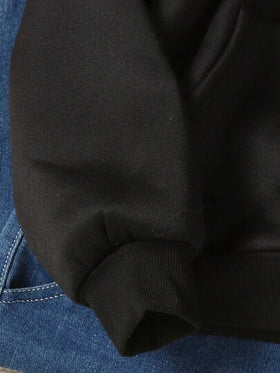 SHEIN معطف كاردجان مقنع كاجوال للفتيات المراهقات، خريف/شتاء