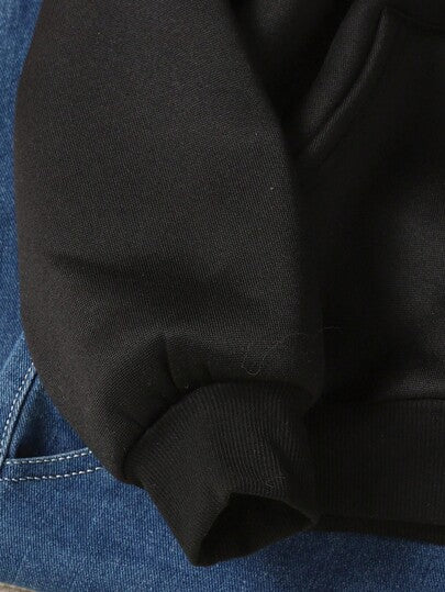 SHEIN معطف كاردجان مقنع كاجوال للفتيات المراهقات، خريف/شتاء