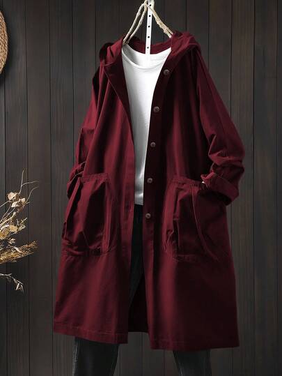 SHEIN LUNE معطف كاجوال طويل