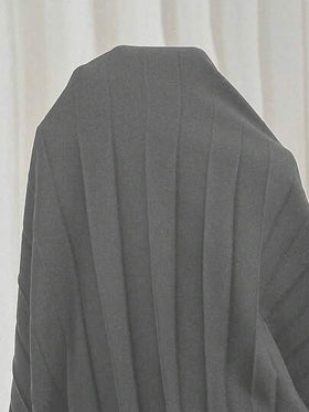 SHEIN Tall تنورة نسائية فضفاضة مطوية أنيقة وكاجوال للعطلات، باللون الأسود، مقاس كبير الحجم