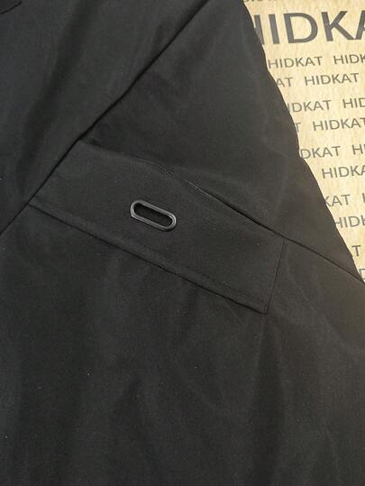 Hidkat معطف بطانة حرارية شتوية للرجال مع طوق فرو قابل للإزالة، جاكيت بارك متوسطة الطول فضفاضة مزودة بسحاب للاستخدام اليومي والخارجي والتخييم والتزلج والملابس الكاجوال والشارع والعطلات والتنزه والعودة إلى المدرسة والكاجوال الرجعي باللون الأسود