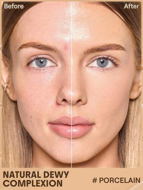 SHEGLAM Dew & Done ملون خفيف للبشرة مع Spf20-Porcelain علامة تجارية جمال مكياج ميكب مستحضرات تجميل للنساء الفتيات مثالي لفصل الشتاء الربيع مثالي ل- Y2K أزياء أنيقة رمضان هدية حفلة جاهز أفضل لون