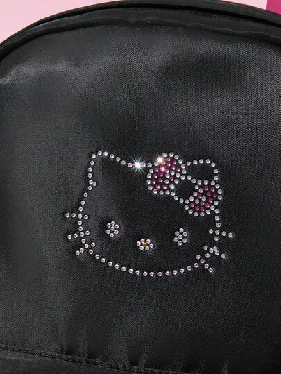 HELLO KITTY AND FRIENDS | SHEIN حقيبة ظهر أنيقة بأسلوب كاجوال بنمط كرتون مطرز حار، لوازم مدرسية، حقيبة مدرسية، حقيبة ظهر للمدرسة، مناسبة للمراهقات والنساء الطالبات، مثالية للعودة للمدرسة والكلية والمدرسة المتوسطة والثانوية والأنشطة الخارجية والسفر، سعة كب