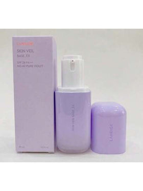 Laneige قاعدة الأساس الشفافة رقم 40 بلون البنفسجي النقي SPF 28 PA++ - قاعدة مكياج، قاعدة مكياج مصححة للون، قاعدة مكياج بحماية SPF، قاعدة مرطبة، قاعدة مكياج مرطبة، قاعدة مكياج مضيئة ومصححة للون، قاعدة مكياج ناعمة، 30 مل