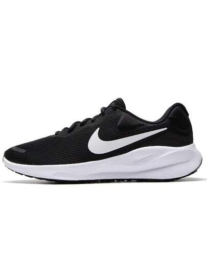 Nike أحذية الجري الخفيفة الوزن والناعمة القاعدة من نايك للرجال، أحذية رياضية خارجية مريحة وخفيفة الوزن للاستخدام اليومي، موديل REVOLUTION 7 ذات شبكة تنفس، أحذية رياضية ضرورية متعددة الاستخدامات FB2207-001