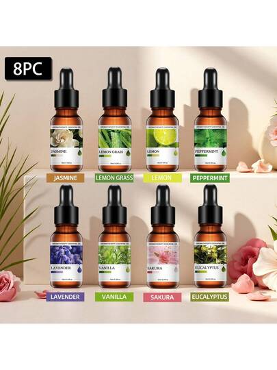 موزع زيوت طبيعية بنقطاقة، موزع رائحة بسلسلة زهرية العطور، شمعة، حجر العطورات، مرطب الهواء للمنزل والسيارة، سائل تعبئة