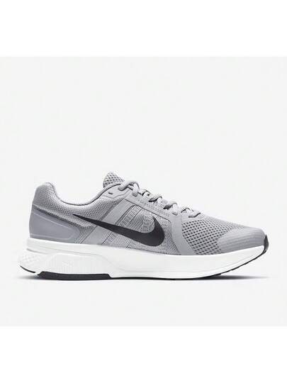 Nike أحذية تدريب وركض خفيفة الوزن، متينة، ماصة للصدمات للرجال. أحذية رياضية جديدة خفيفة الوزن وراحة للارتداء اليومي. أحذية رياضية كاجوال متعددة الاستخدامات RUN SWIFT 2 رمادي أسود بشعار سويش. أحذية رياضية أساسية. CU3517-014