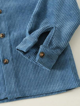 SHEIN مجموعة بنطلون جينز وجاكيت بقلنسوة ذو أكمام طويلة من الكوردروي بلونين متباينين للأطفال الصغار/البنات، ملابس مريحة متعددة الاستخدامات بأسلوب كاجوال أساسي، مناسبة للارتداء داخل المنزل والخارج، اليومي، الرياضة، الحفلات، التصوير، المناسبات مثل عيد الميلا