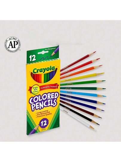 Crayola 12 قلم ملون ذو طرفين، 24 لون، نواة طرية عالية الجودة، مناسبة للرسم والتلوين وكتب التلوين، لوازم العودة إلى المدرسة، هدايا عيد الميلاد/هالوين