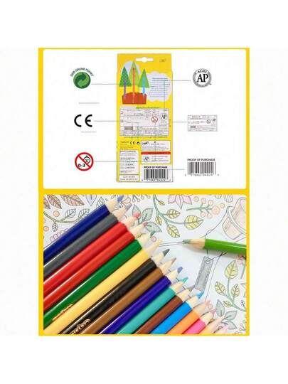 Crayola 12 قلم ملون ذو طرفين، 24 لون، نواة طرية عالية الجودة، مناسبة للرسم والتلوين وكتب التلوين، لوازم العودة إلى المدرسة، هدايا عيد الميلاد/هالوين