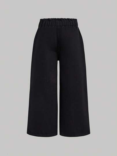 SHEIN 3 قطع/مجموعة بنطلونات جينز فضفاضة للبنات باللون الأزرق الداكن والأزرق المتوسط والأزرق الفاتح