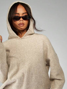 MISSGUIDED بدلة مريحة من البلوزة المحبوكة والبنطلون ذو الساق الواسعة للخريف والشتاء، قطعتان منسقتان من القطن الناعم، ياقة مرتبة، ملابس منزلية كاجوال