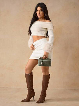SHEIN SXY حقائب يد للسيدات، حقائب منسوجة، عصرية، بسيطة، أنيقة، متعددة الاستخدامات، كلاسيكية، مصنوعة من جلد PU المنسوج، حقيبة حمراء، زينة قفل معدني، للتنقل والمكتب والمواعيد والاستخدام اليومي والتسوق وتناول الشاي بعد الظهر