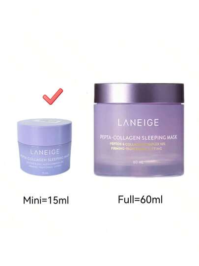 Laneige قناع النوم بالكولاجين بيبتا، 15مل/0.5 أونصة، حجم السفر