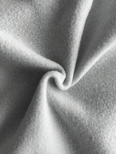 فستان بناتي كاجوال فضفاض بياقة طاقم وأكتاف منسدلة، مبطن حراري مع كشكشة في الذيل، مناسب للعودة إلى المدرسة في فصلي الخريف والشتاء، فستان بناتي طويل باللون الرمادي