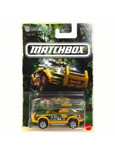 Mattel مجموعة سيارات لعبة معدنية قابلة للجمع GGF12 مغامرة الغابة المطبقة - مركبات بري كلاسيكية، متينة، مرخصة من ماتيل، مناسبة للأطفال من عمر 3 سنوات فما فوق