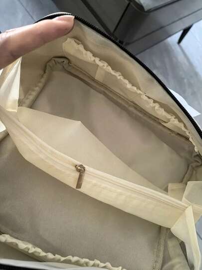 شنطه سفر اغراض سفر لوازم السفر اغراض السفر اشياء للسفر حقيبة نسائية شنط بحر شنطه صيف جامعةحقيبة كوزمتيك سعة كبيرة 1 قطعة، حقيبة أدوات تجميل متعددة الوظائف للنساء، منظم محمول، حقيبة يد، حقيبة مدرسة للعودة إلى المدرسة، ضروريات السفر، منظم سفر لحفلات الشاطئ