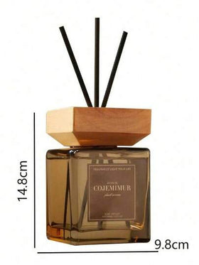1 طقم موزع عطري بأعواد الخيزران سعة 500 مل (16.9 أونصة سائلة)، عطر زيوت أساسية فاخر بدون لهب، رائحة طويلة الأمد، مناسب للمنزل والغرفة والصالة والحمام، ديكور أنيق، هدية عيد الحب، معطر هواء، موزع للسيارة، هدية عيد الميلاد والتخرج.